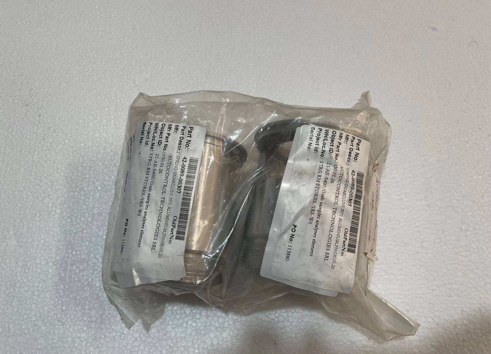 AutoControl Technologies Grab Sampler Spring Guard P/N 030.01.26 Lot of 02 Pcs